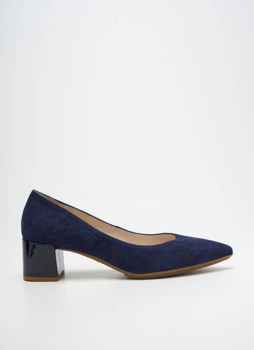 Escarpins nubuck talon de 4 à 6cm bleu GADEA femme
