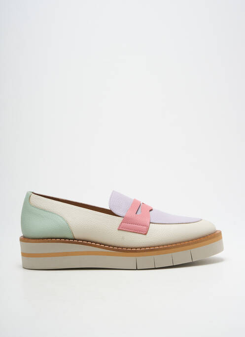 Mocassins matière lisse talon plat jusqu'à 3cm beige GADEA femme