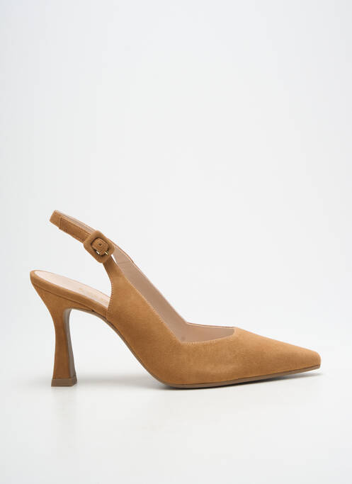 Escarpins fermeture boucle(s) talon de 7 à 9cm marron LODI femme