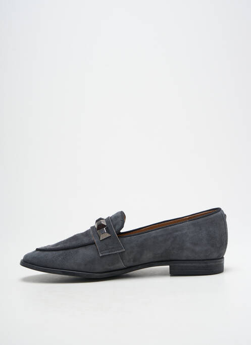 Mocassins nubuck talon plat jusqu'à 3cm gris LODI femme