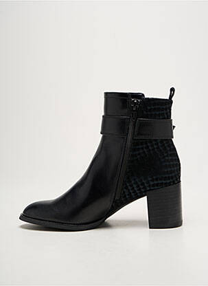 Bottines/boots matière lisse talon de 4 à 6cm noir FUGITIVE BY FRANCESCO ROSSI femme
