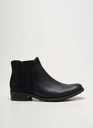 Bottines/boots matière lisse talon plat jusqu'à 3cm noir FUGITIVE BY FRANCESCO ROSSI femme