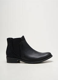 Bottines/boots matière lisse talon plat jusqu'à 3cm noir FUGITIVE BY FRANCESCO ROSSI femme