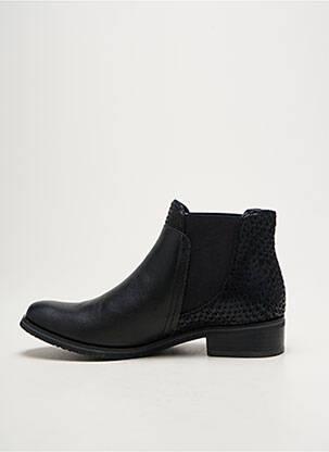 Bottines/boots matière lisse talon plat jusqu'à 3cm noir FUGITIVE BY FRANCESCO ROSSI femme