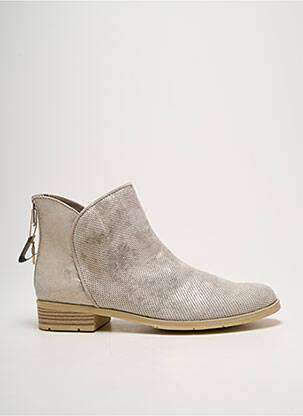 Bottines/boots tissage satiné talon plat jusqu'à 3cm or MARCO TOZZI femme