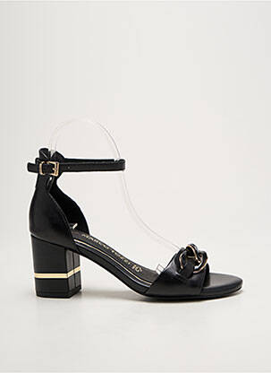 Sandales/nu pieds matière lisse talon de 4 à 6cm noir MARCO TOZZI femme
