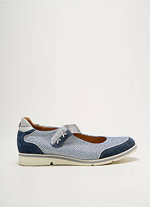 Ballerines impression talon plat jusqu'à 3cm bleu FUGITIVE BY FRANCESCO ROSSI femme