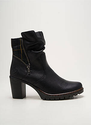 Bottines/boots fourrée talon de 4 à 6cm noir RIEKER femme