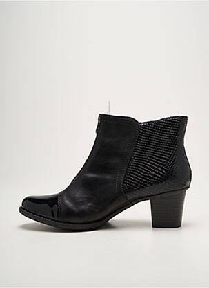 Bottines/boots fourrée talon de 4 à 6cm noir RIEKER femme