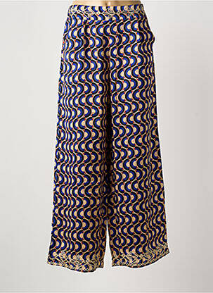 Pantalon large poches taille normale bleu MEISÏE femme