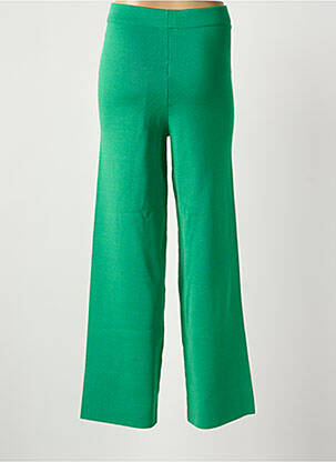 Pantalon droit taille élastique taille normale vert ARTLOVE femme