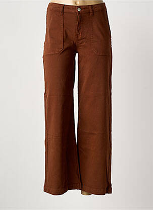 Jeans coupe droite taille normale taille normale marron ARTLOVE femme