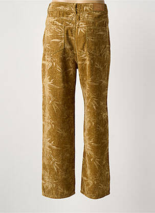 Pantalon droit fermeture zippée sous rabat boutonné taille normale vert MEISÏE femme