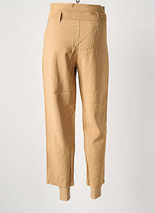 Pantalon 7/8 tissage popeline taille normale beige ARTLOVE femme