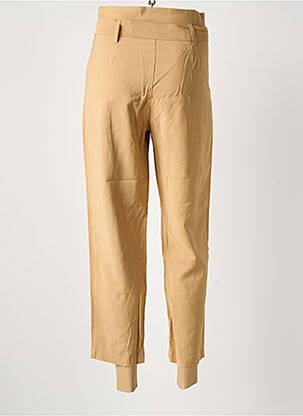 Pantalon 7/8 tissage popeline taille normale beige ARTLOVE femme