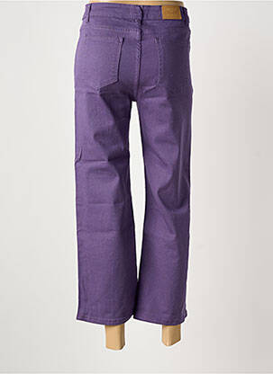 Pantalon 7/8 stretch taille normale violet MEISÏE femme