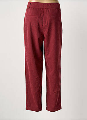 Pantalon droit stretch taille normale rouge MEISÏE femme