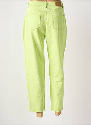 Pantalon droit fermeture zippée sous rabat boutonné taille normale vert MEISÏE femme