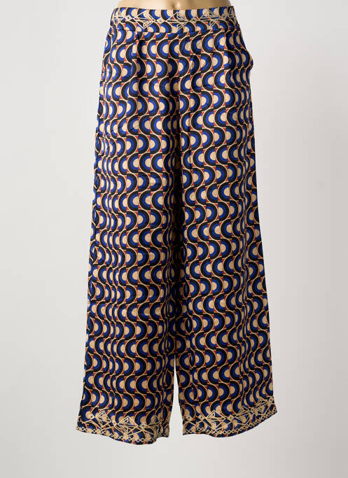 Pantalon large poches taille normale bleu MEISÏE femme