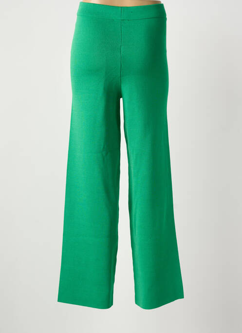 Pantalon droit taille élastique taille normale vert ARTLOVE femme