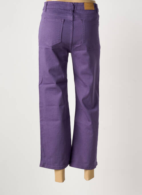 Pantalon 7/8 stretch taille normale violet MEISÏE femme