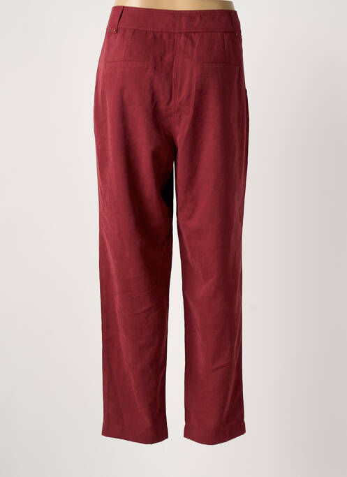 Pantalon droit stretch taille normale rouge MEISÏE femme