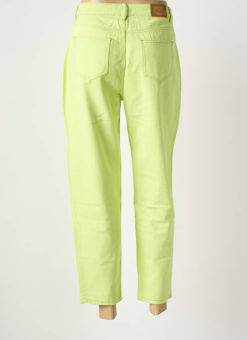 Pantalon droit fermeture zippée sous rabat boutonné taille normale vert MEISÏE femme