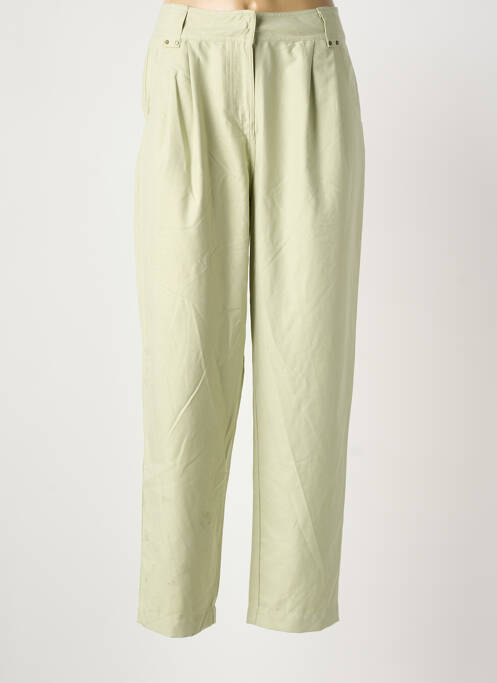 Pantalon droit stretch taille normale beige MEISÏE femme