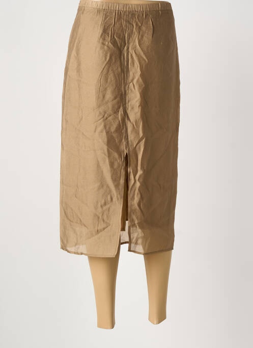 Jupe mi-longue marron ARTLOVE femme