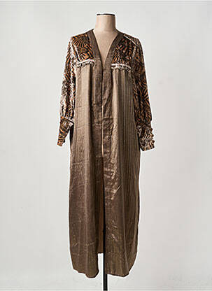 Veste kimono col v marron MEISÏE femme