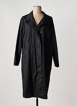 Trench tissage popeline sans capuche noir ARTLOVE femme