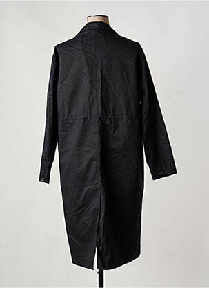 Trench tissage popeline sans capuche noir ARTLOVE femme