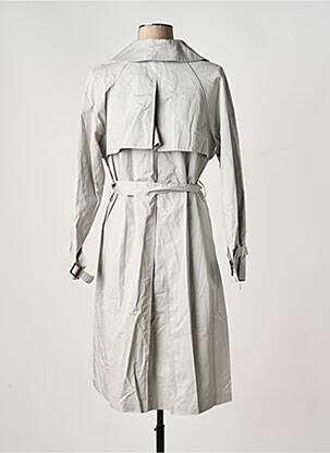 Trench tissage popeline sans capuche gris ARTLOVE femme