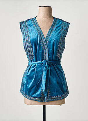 Gilet sans manche doublure bleu MEISÏE femme