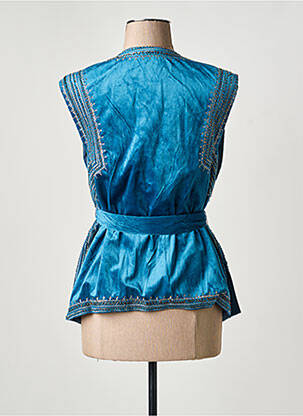 Gilet sans manche doublure bleu MEISÏE femme