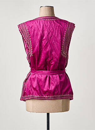 Gilet sans manche doublure rose MEISÏE femme