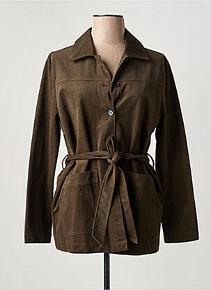 Veste casual col chemisier vert ARTLOVE femme