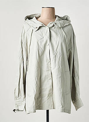 Trench tissage popeline a capuche gris ARTLOVE femme