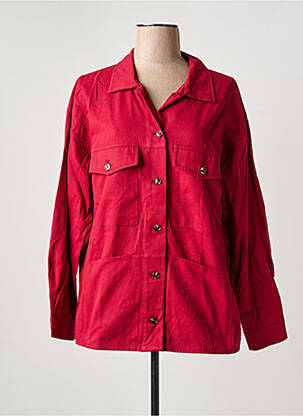 Veste casual col chemisier rouge ARTLOVE femme