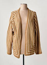 Gilet manches longues stretch marron MEISÏE femme