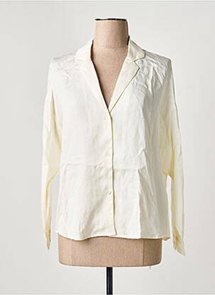 Chemisier coupe droite manches longues beige ARTLOVE femme