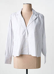 Chemisier coupe droite manches longues gris ARTLOVE femme