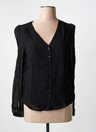 Chemisier coupe cintrée manches longues noir ARTLOVE femme