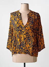 Blouse imprimé fleurs manches 3/4 orange ARTLOVE femme