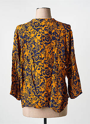 Blouse imprimé fleurs manches 3/4 orange ARTLOVE femme