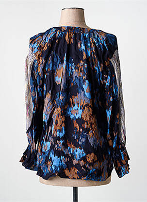 Blouse manches longues manches longues bleu MEISÏE femme
