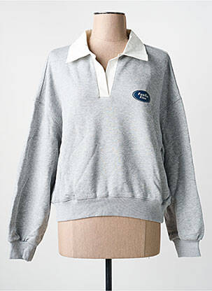 Sweat-shirt stretch manches longues gris ARTLOVE femme