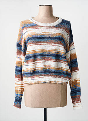 Pull stretch manches longues marron ARTLOVE femme
