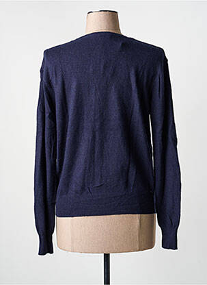 Pull col v manches longues bleu ARTLOVE femme