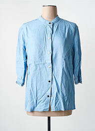 Chemisier coupe cintrée manches 3/4 bleu ARTLOVE femme